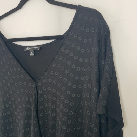 Inc International Concepts Black Twist Front Top - Picture 4 of 9